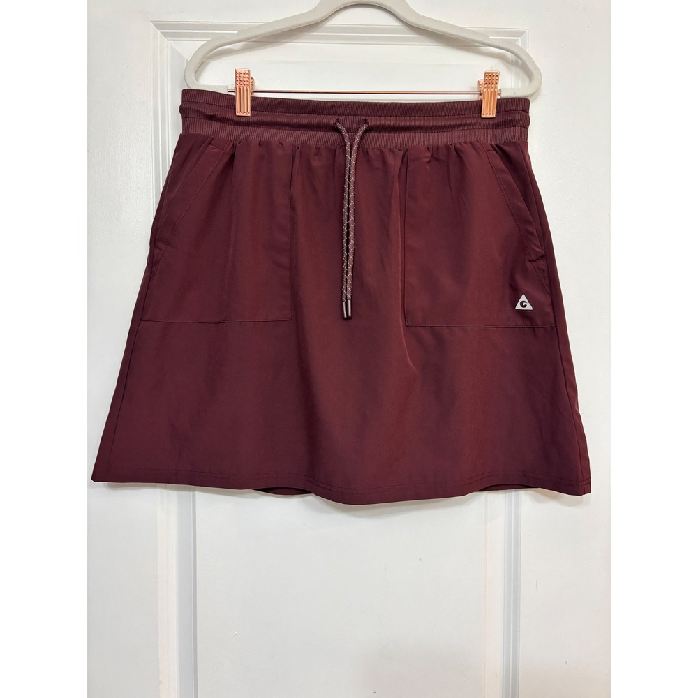 Gerry Womens Burgundy Active Skort Hiking Golf Skirt Size Large Tennis Golf